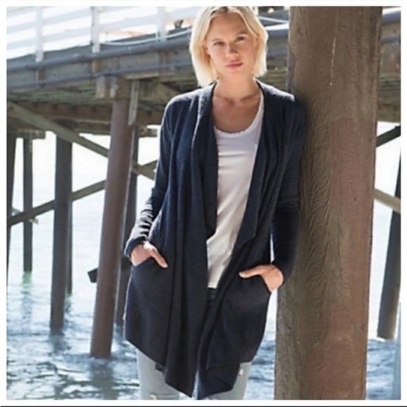 Barefoot Dreams ~Cozychic Lite Knit Island Wrap Cardigan - Picture 13 of 13